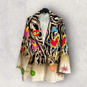 Chaqueta Estampada Corazón