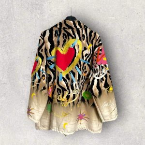 Chaqueta Estampada Corazón