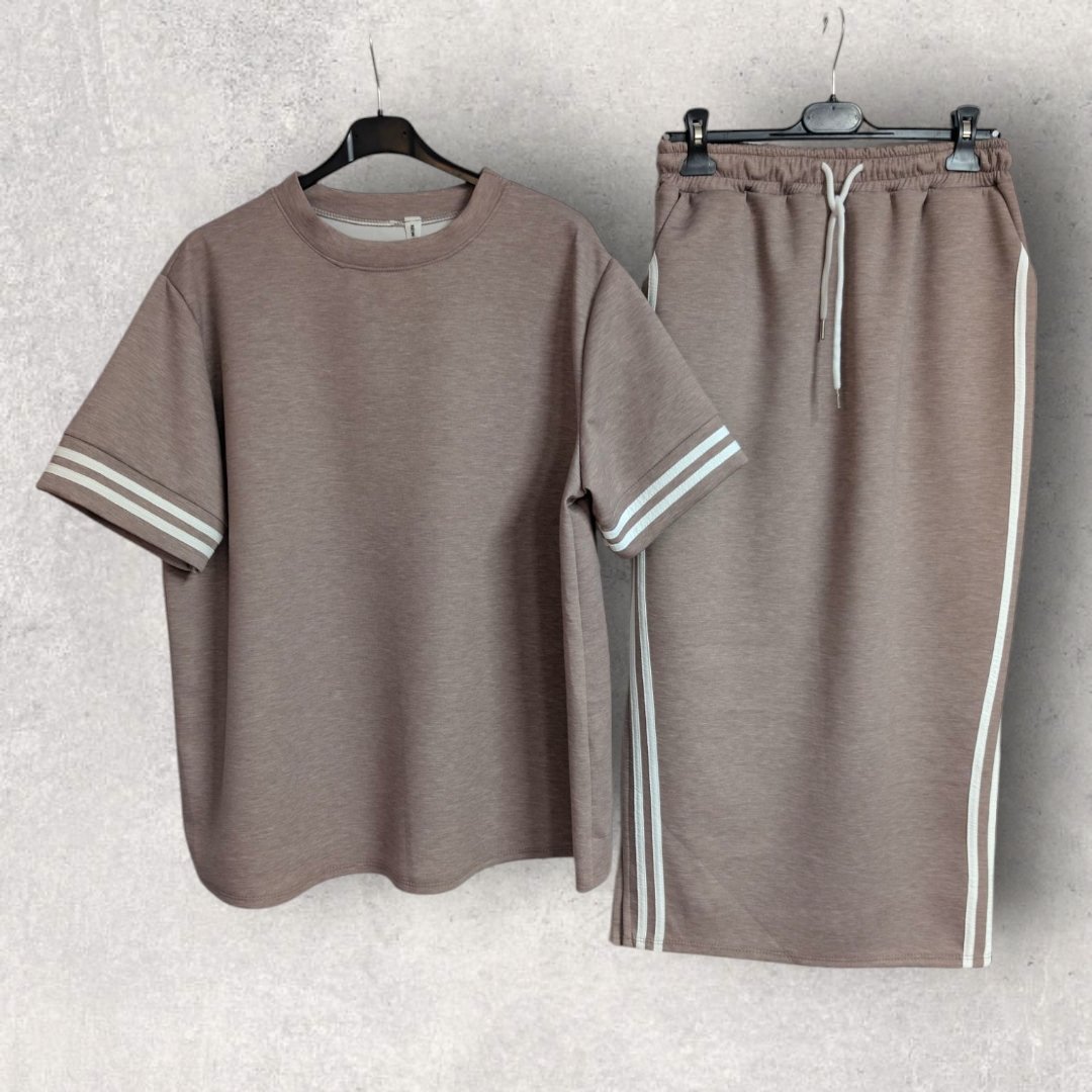 Conjunto Falda Taupe