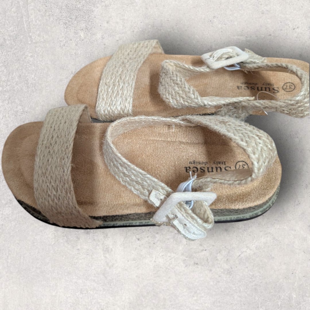Sandalias Esparto Beige
