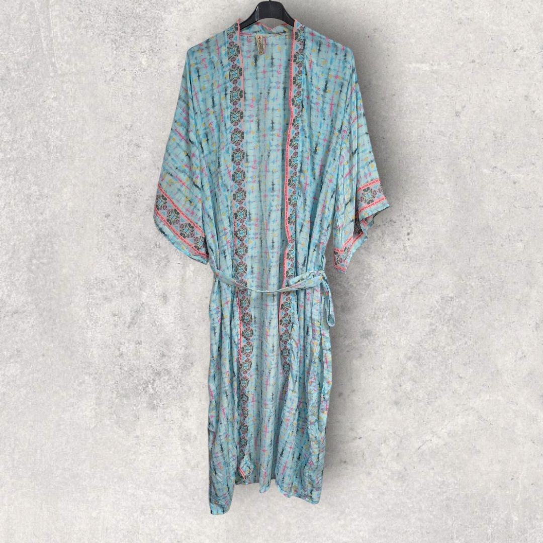 Kimono India celeste